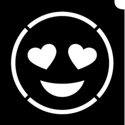 Stencil - Emoji Lovestruck  